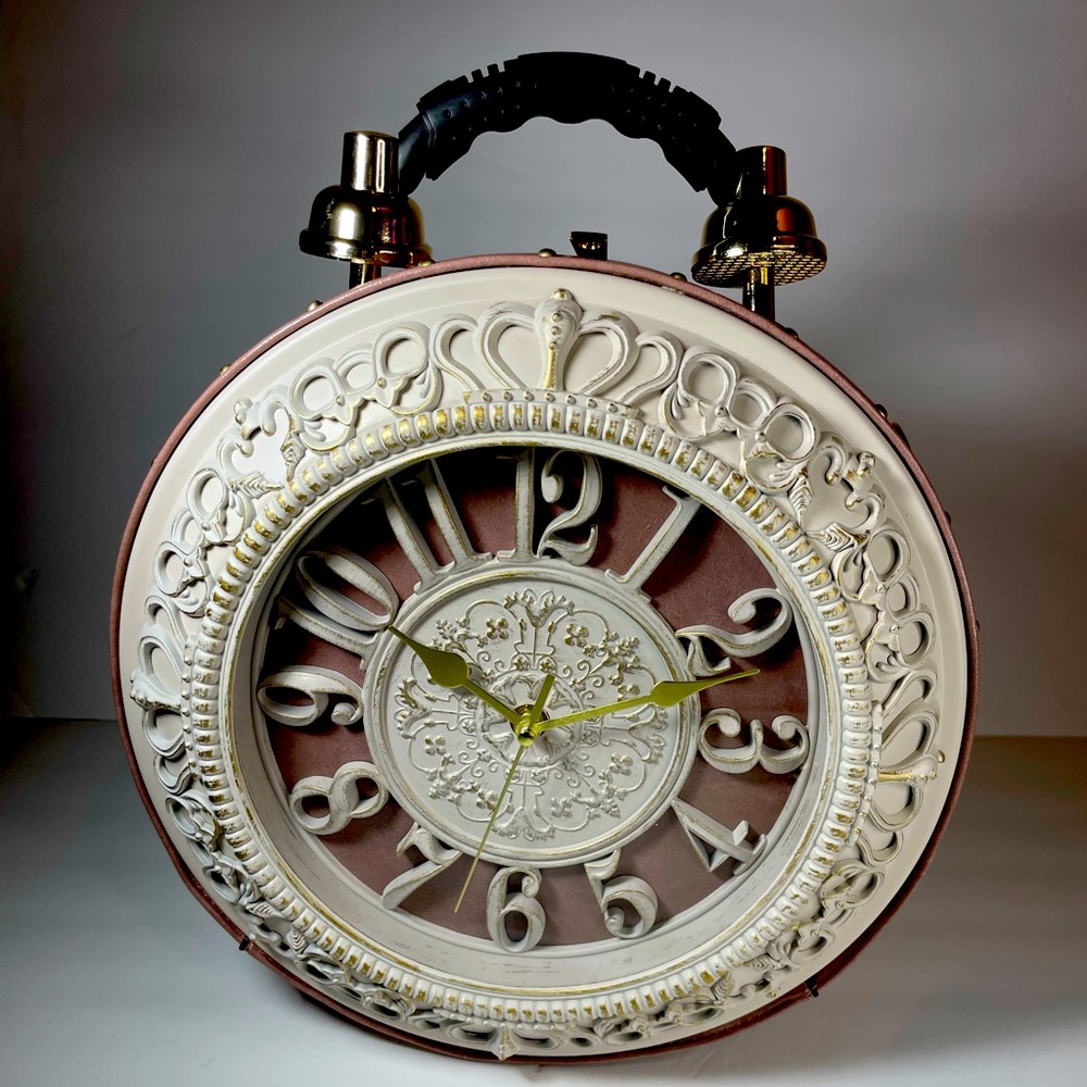 Vintage Clock Crossbody Bag